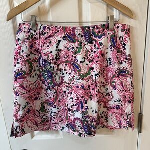 Lady Hogan Paisley Golf Skort Skirt Size 8
